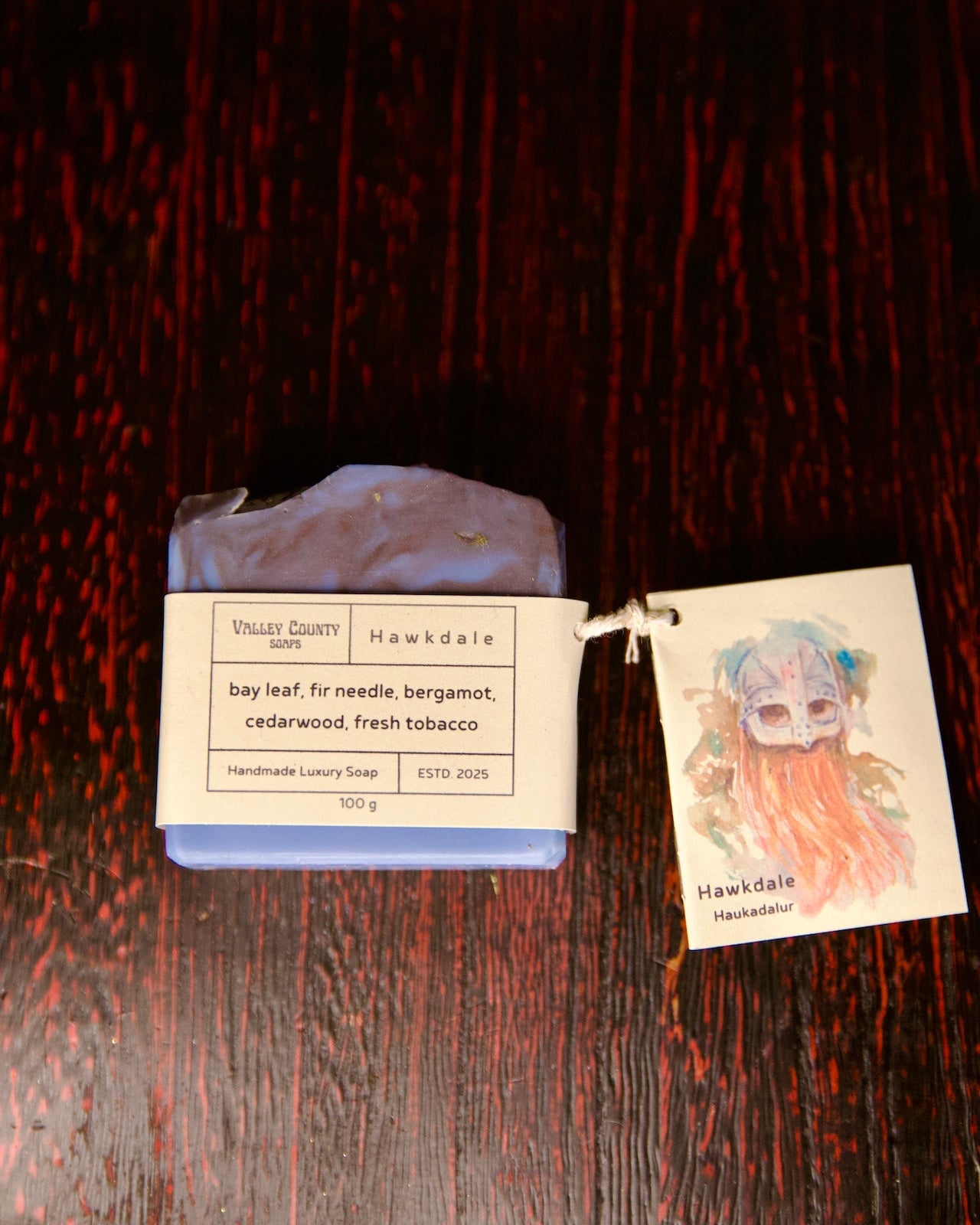 Valley County Soap from Gamla Læknahúsinu, named Haukadalur og Hawkdale