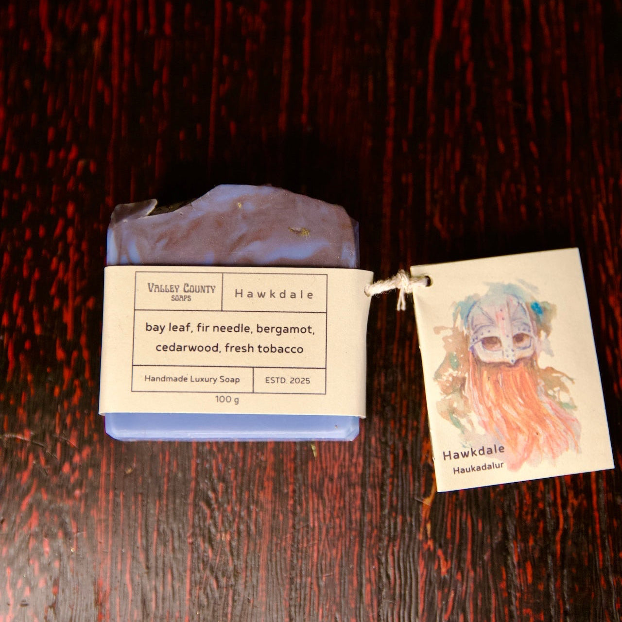 Valley County Soap from Gamla Læknahúsinu, named Haukadalur og Hawkdale
