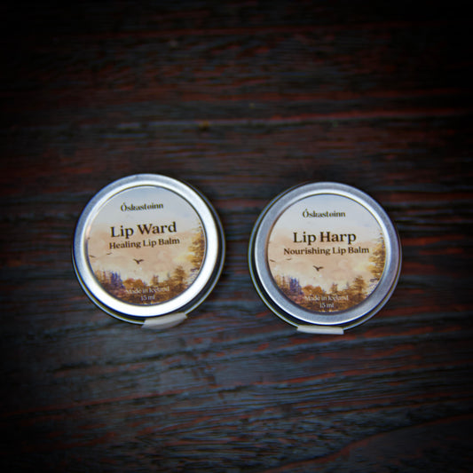 Óskasteinn Varasalvar með jurtum 15mL